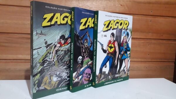 Zagor #1, 2 e 3 Coleção Histórica em Cores